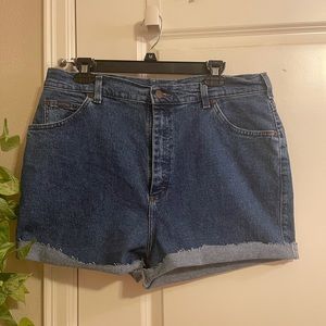 VINTAGE riders by lee size 16 denim shorts